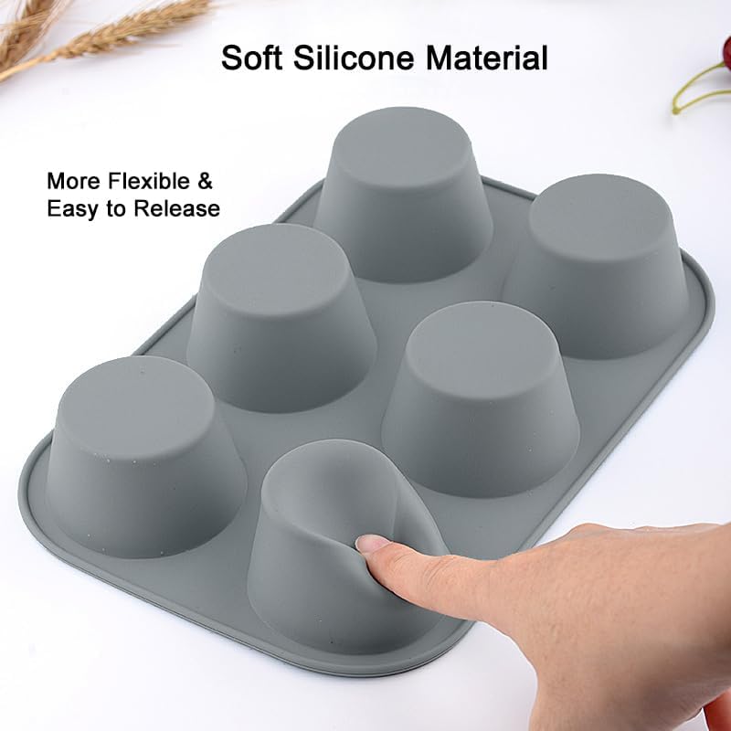 7-Piece Silicone Bakeware Set - RoundSquare Cake Pan Loaf Pan Muffin Pan - BPA Free