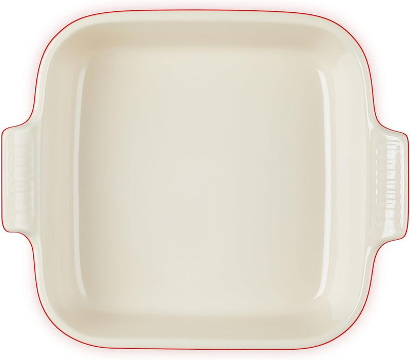 Le Creuset Stoneware Heritage Square Dish - 3 qt 9 - Cerise