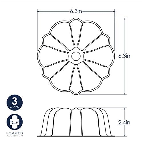 Nordic Ware Formed Bundt Pan 6-Cup - Navy