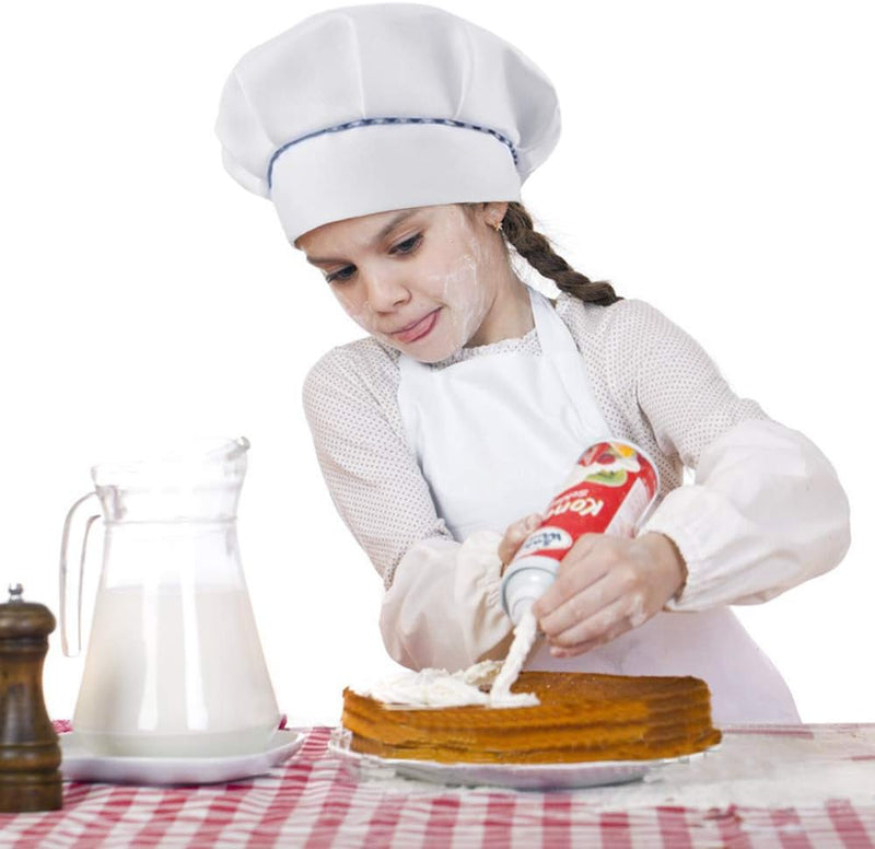 Kids Chef Apron and Hat Set for Cooking Baking and Painting