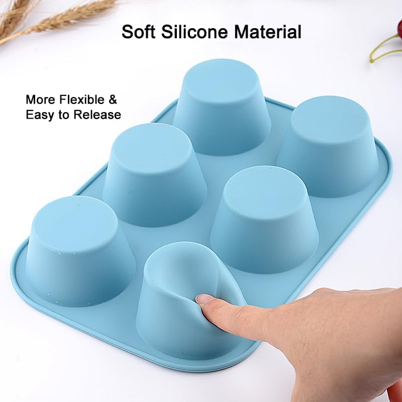 7-Piece Silicone Bakeware Set - RoundSquare Cake Pan Loaf Pan Muffin Pan - BPA Free