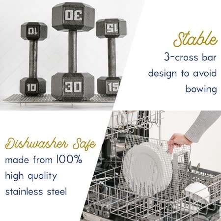 Oven-Safe Baking Rack and Pan Set - Quarter Sheet Size - Premium Aluminum and Stainless Steel - Durable and Easy to Clean