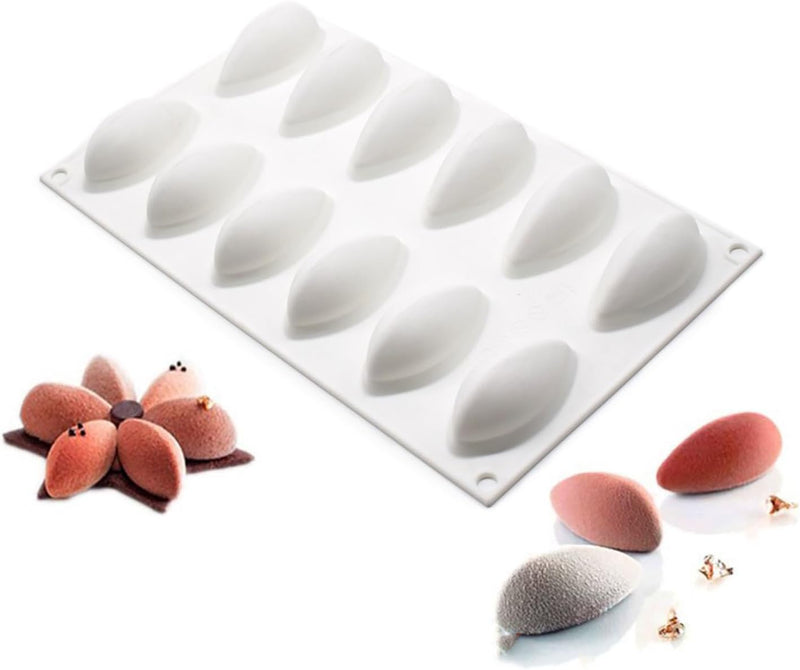 AFINSEA 3D Silicone Baking Molds for Cakes - 8-Cavity