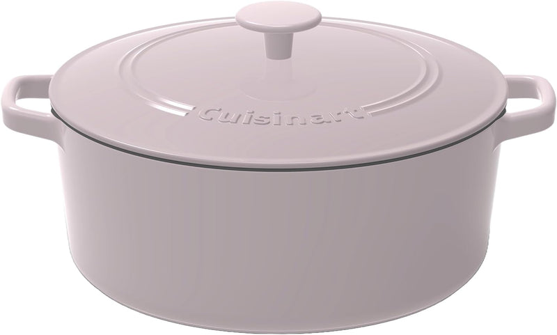 Cuisinart Cast Iron Round Covered Casserole - 7-Quart Seafoam Green