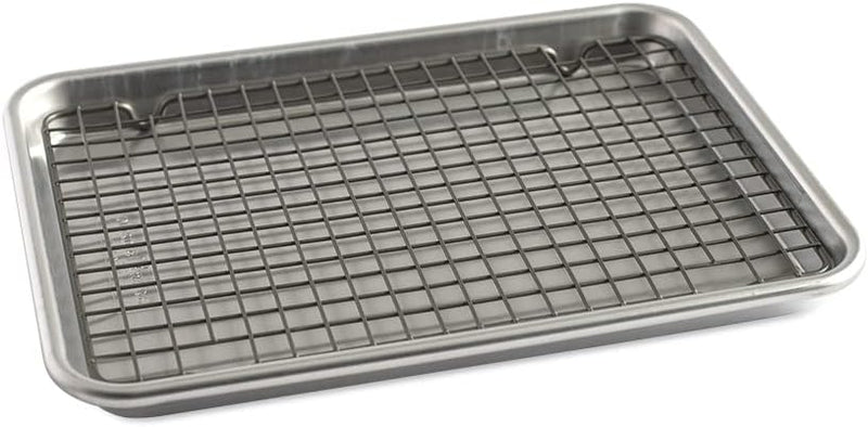 Nordic Ware Naturals Quarter Sheet Pan with Oven-Safe Nonstick Grid