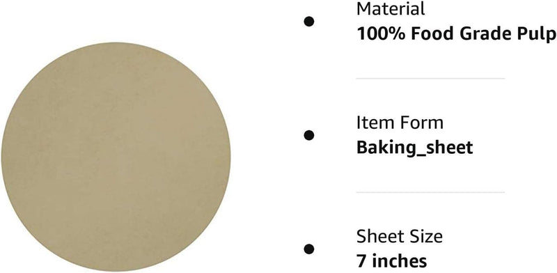 Baking Parchment Circles Set of 100 9 Inch Non Stick Round Paper for Baking