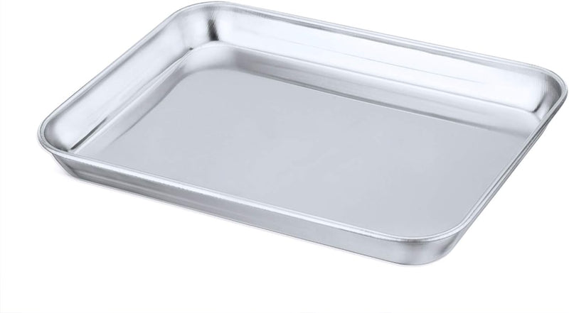 Stainless Steel Toaster Oven Tray Pan - 105x8x1 Dishwasher Safe