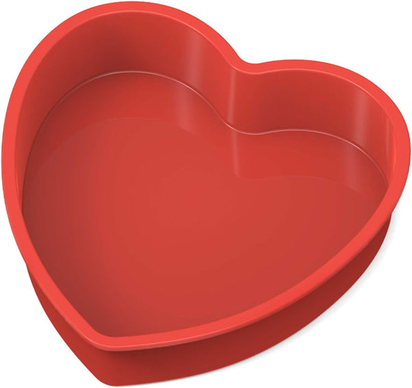 SILIVO Nonstick Heart Cake Mold 10 Inch Heart Shaped Baking Pans for Cakes and Brownies