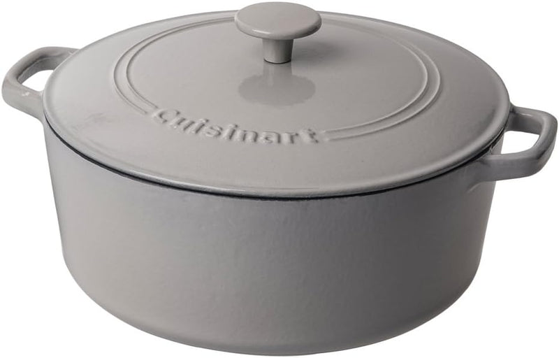 Cuisinart Cast Iron Round Covered Casserole - 7-Quart Seafoam Green