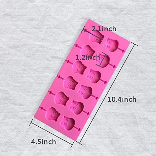 AKINGSHOP Silicone Cake Pop Mold Set with 60Pcs Sticks Bags and Twist Ties - Great for Lollipops Hard Candy Cake Pops and Chocolates