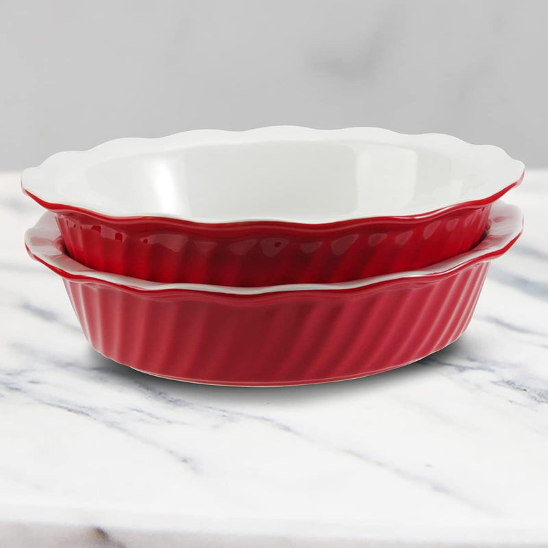 9 Ceramic Pie Pan Set - 2 Pack