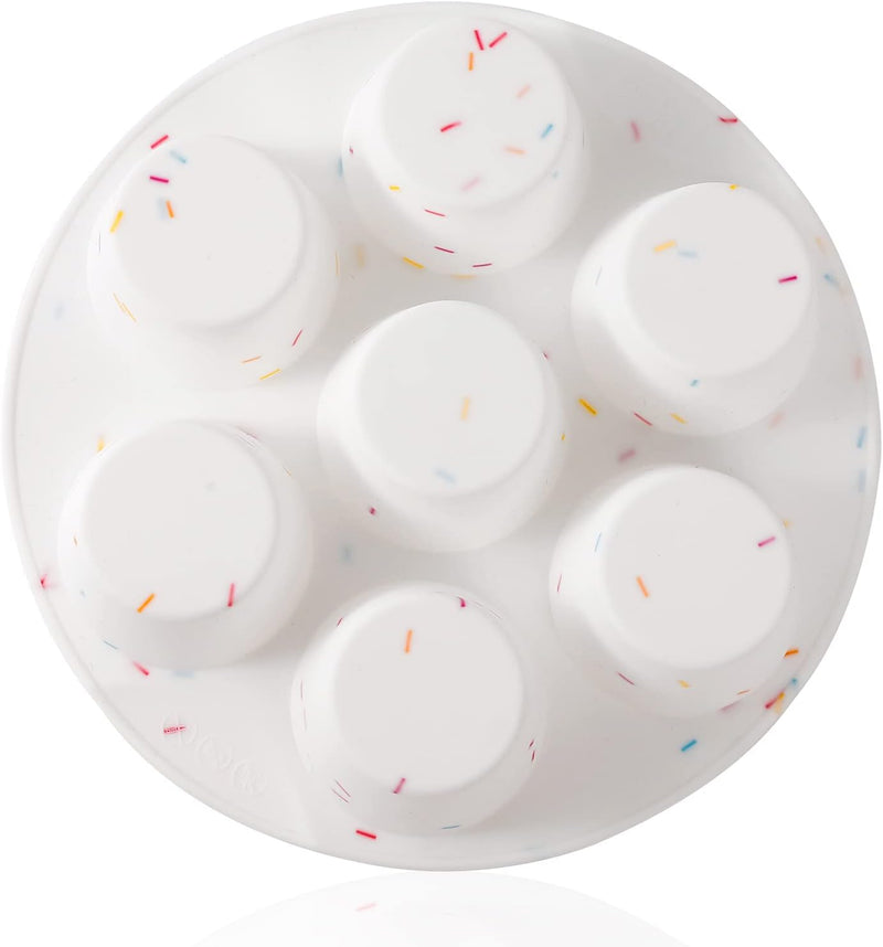Silicone Muffin Pan - Non-Stick Cupcake Mold BPA-Free 12 Cups
