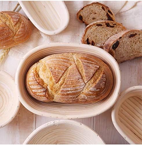 2-Pack 10 Inch Oval Bread Banneton Proofing Baskets