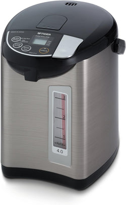 Tiger PDU-A40U-K Electric Water Boiler and Warmer, Stainless Black, 4.0-Liter
