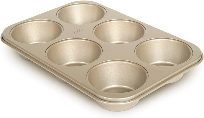 Heavy Duty Nonstick Jumbo Muffin Pan with 6 Large Baking Cups