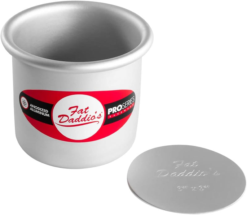 Fat Daddios 6x3 Inch Round Cheesecake Pan - Silver