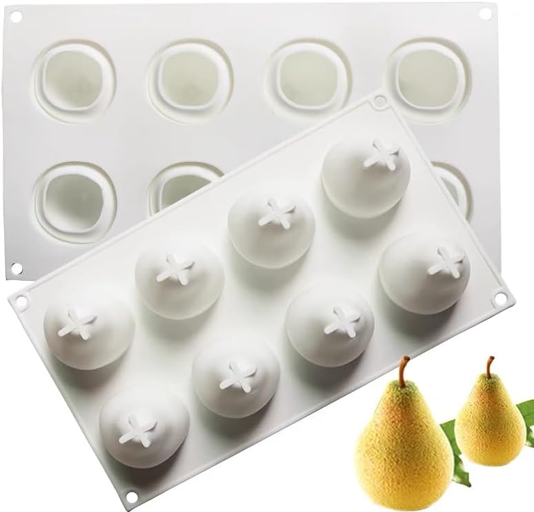 AFINSEA 3D Silicone Baking Molds for Cakes - 8-Cavity