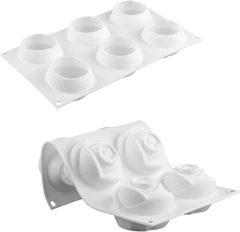 AFINSEA 3D Silicone Baking Molds for Cakes - 8-Cavity