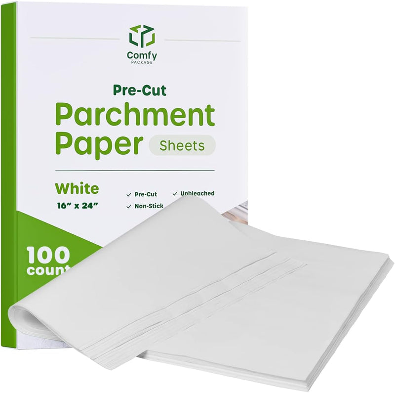 Non-Stick White Baking Parchment Paper Roll - 15 x 200 ft 250 SqFt - for Baking  Cooking