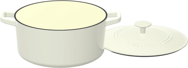 Cuisinart Cast Iron Round Covered Casserole - 7-Quart Seafoam Green