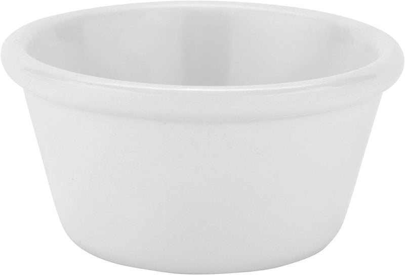 White 25 oz Ramekin - Break Resistant Pack of 12