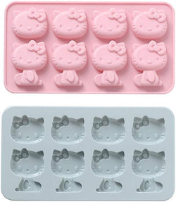Hello Kitty Silicone Fondant Cake Mold - 2 Pack Cups for Sugarcraft DIY Baking and Cake Decorating