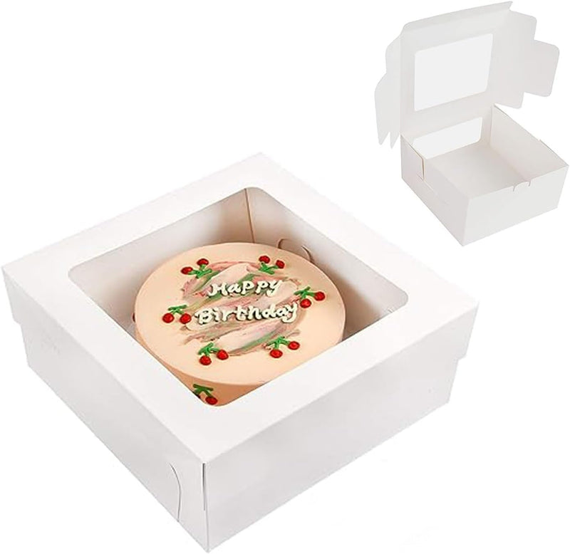 Cupcake Box Set - Hold 12 Standard Cupcakes Food Grade Carrier with Windows