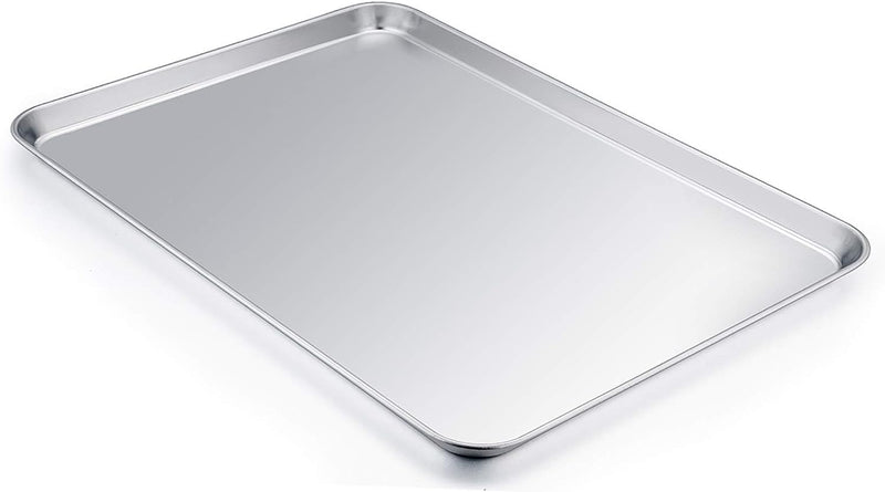 TeamFar Baking Sheet - 20 Stainless Steel Heavy Duty  Non-Toxic - 2 Piece