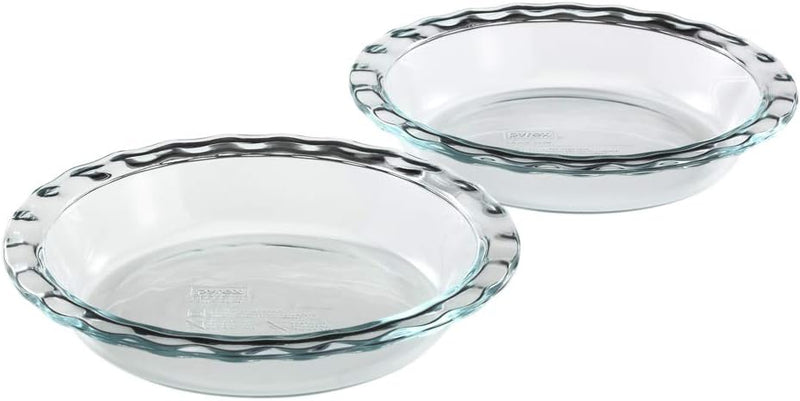 Pyrex Deep 2-Piece Glass Baking Dish Set - 95 Deep  Easy Grab - Dishwasher Microwave Freezer  Oven Safe