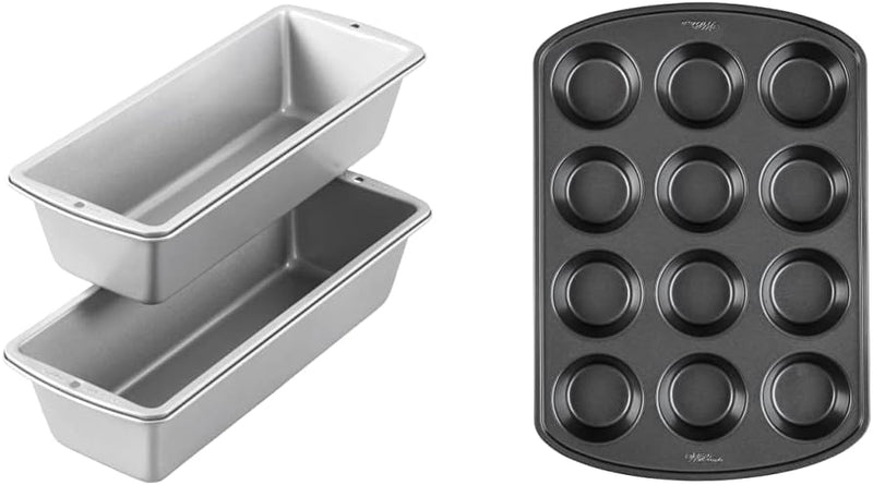 Wilton Recipe Right Loaf Pans - Non-Stick 2-Piece Set 12 x 45 Steel