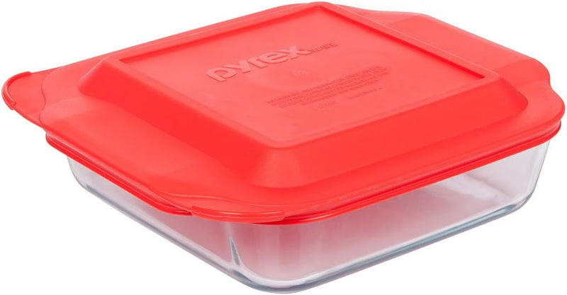 Pyrex 8 Red Square Baking Dish