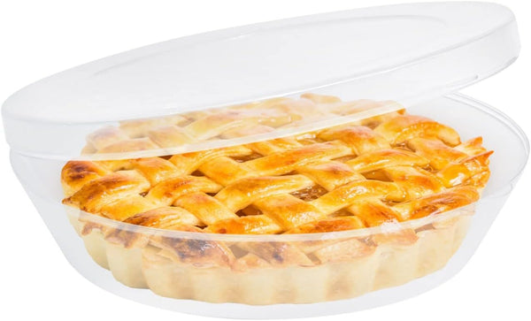 Plastic Pie Carrier with Lid - BPA Free Airtight Washable - Keeps Baked Goods Fresh - 1175 x 925 x 325 Container