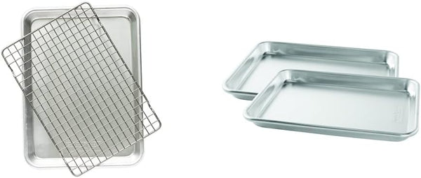 Nordic Ware Naturals Quarter Sheet Pan with Oven-Safe Nonstick Grid