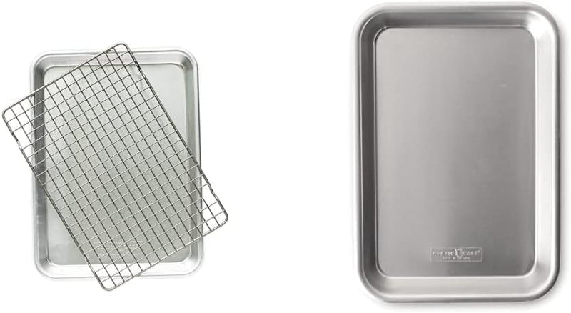 Nordic Ware Naturals Quarter Sheet Pan with Oven-Safe Nonstick Grid