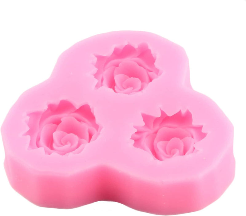 ZiXiang Flower Fondant Cake Mold Set - Silicone Bumble Bee Chocolate  Polymer Clay Molds