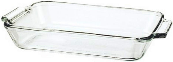 Anchor Hocking Rectangular Glass Baking Dish - 48 Quart 1 piece tempered dishwasher safe