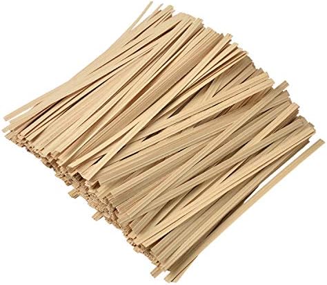 500 White Paper Twist Ties for Bread Bags and Party Favors