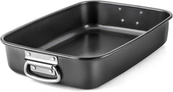 HONGBAKE Lasagna Pan - 15x10 Nonstick Baking Dish with Stainless Steel Handles