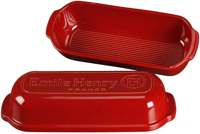 Emile Henry Loaf Baker - Burgundy Bread Loaf Baking Pan