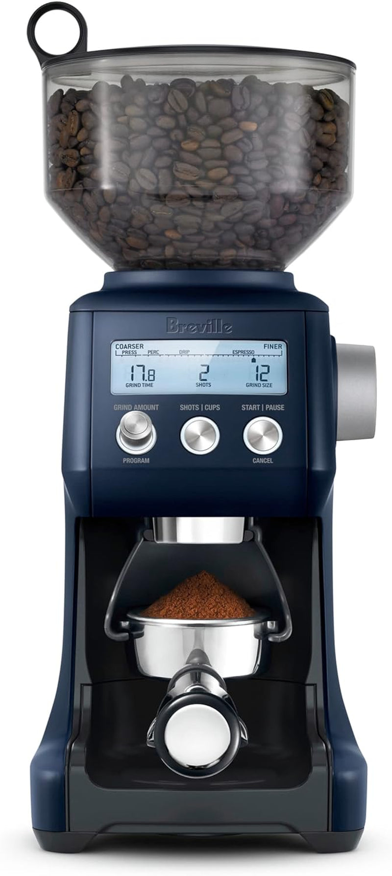 Breville Smart Grinder™ Pro Coffee Bean Grinder, Black Truffle, Small