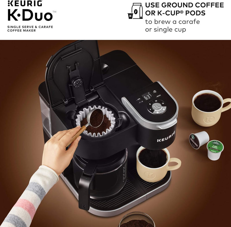 Keurig K-Duo Single Serve K-Cup Pod & Carafe Coffee Maker, Black