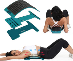 Refresh Back Stretcher Board,Three Level Back Streching Device for Lower/Mid/Upper Relieve Back Muscle Tightness,Spine Board Back Cracker, Lumbar Support Massager