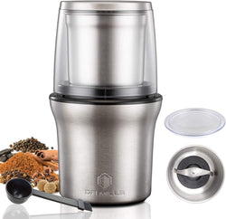 DR MILLS DM-7412M Electric Spice Grinder and Coffee Grinder, Grinder and chopper,detachable cup, diswash free, Blade & cup made with SUS304 stianlees steel