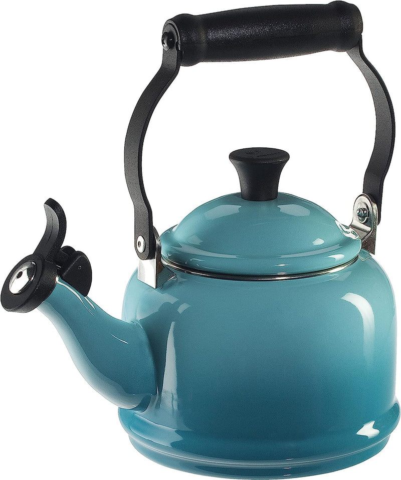 Le Creuset Enamel On Steel Demi Tea Kettle, 1.25 qt., Cerise