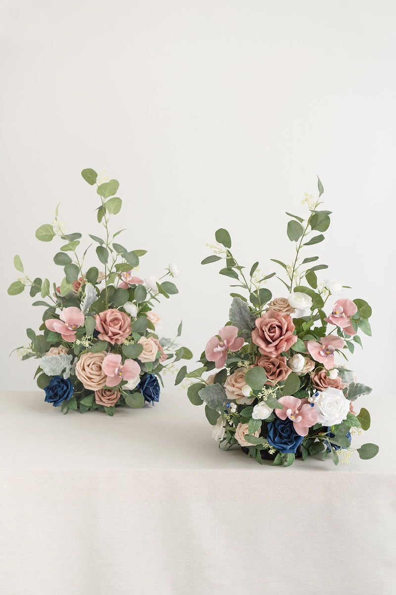 Flower Arrangements - Dusty Rose  Navy