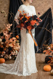 DIY Bridal Flower Set Package in Black & Pumpkin Orange | Clearance