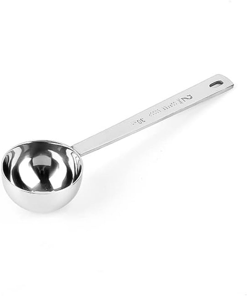 2Pcs Stainless Steel Coffee Scoop, 2 Tablespoon Measuring Spoon, Coffee Scoop, 30Ml Metal Long Handled Spoons, Coffee,Sugar,Powder,Tea Measuring Spoons, Set of 2