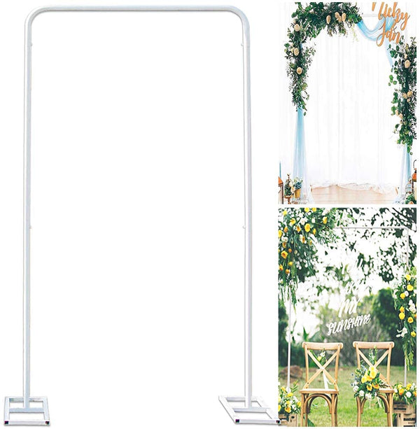 White Wedding Arch Stand - 66 x 33 ft Metal Arbor with Easy Assembly for Weddings Quinceaneras and Parties