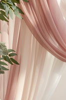 Flower Arch Decor with Drapes in Dusty Rose & Navy