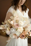 Pre-Arranged Bridal Flower Package in White & Beige